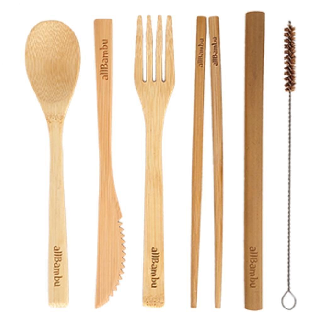 Bamboo To-Go Cutlery Set