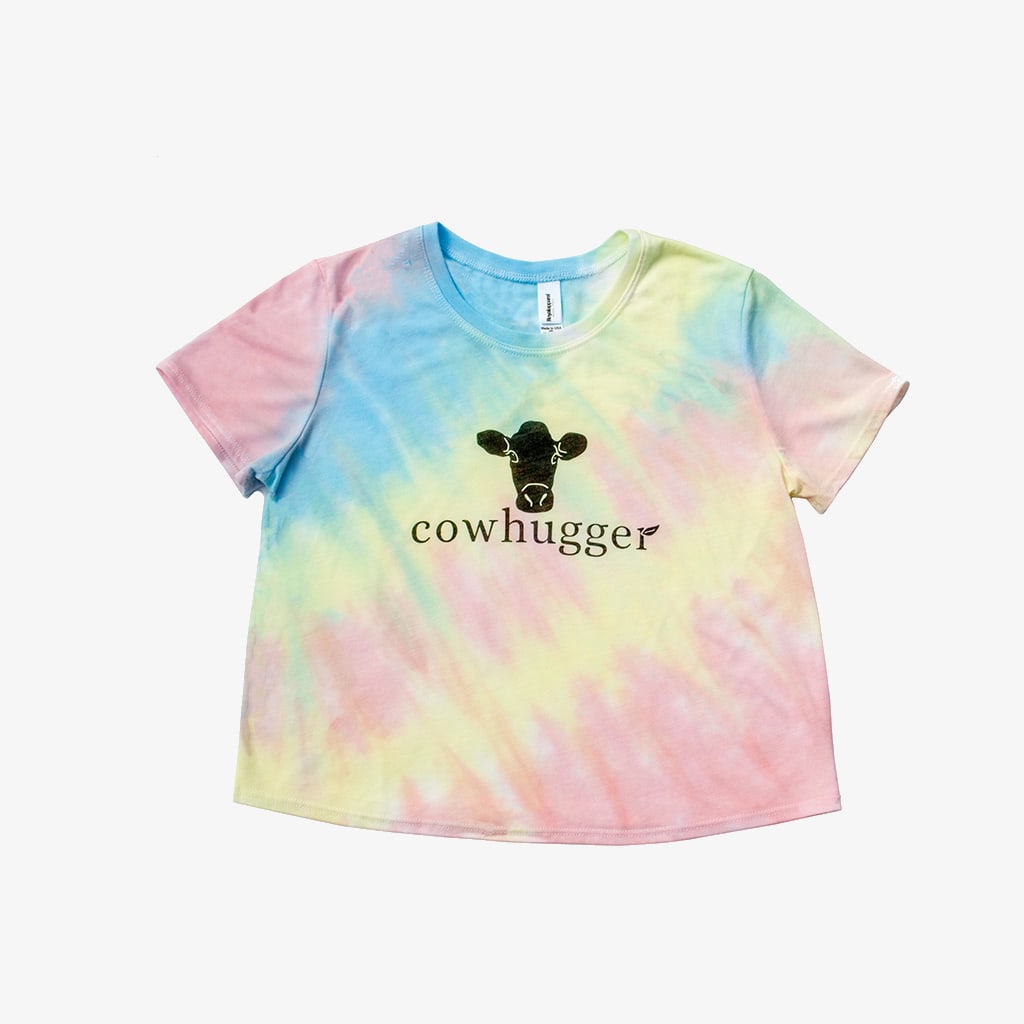 Cowhugger Women's Logo Tie-Dye Crop Top